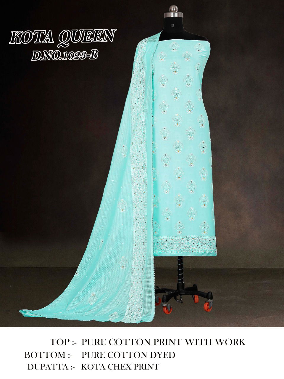 Bipson Kota Queen 1023 Cotton Casual Daily Wear Khadi Print Drees Material Collection
